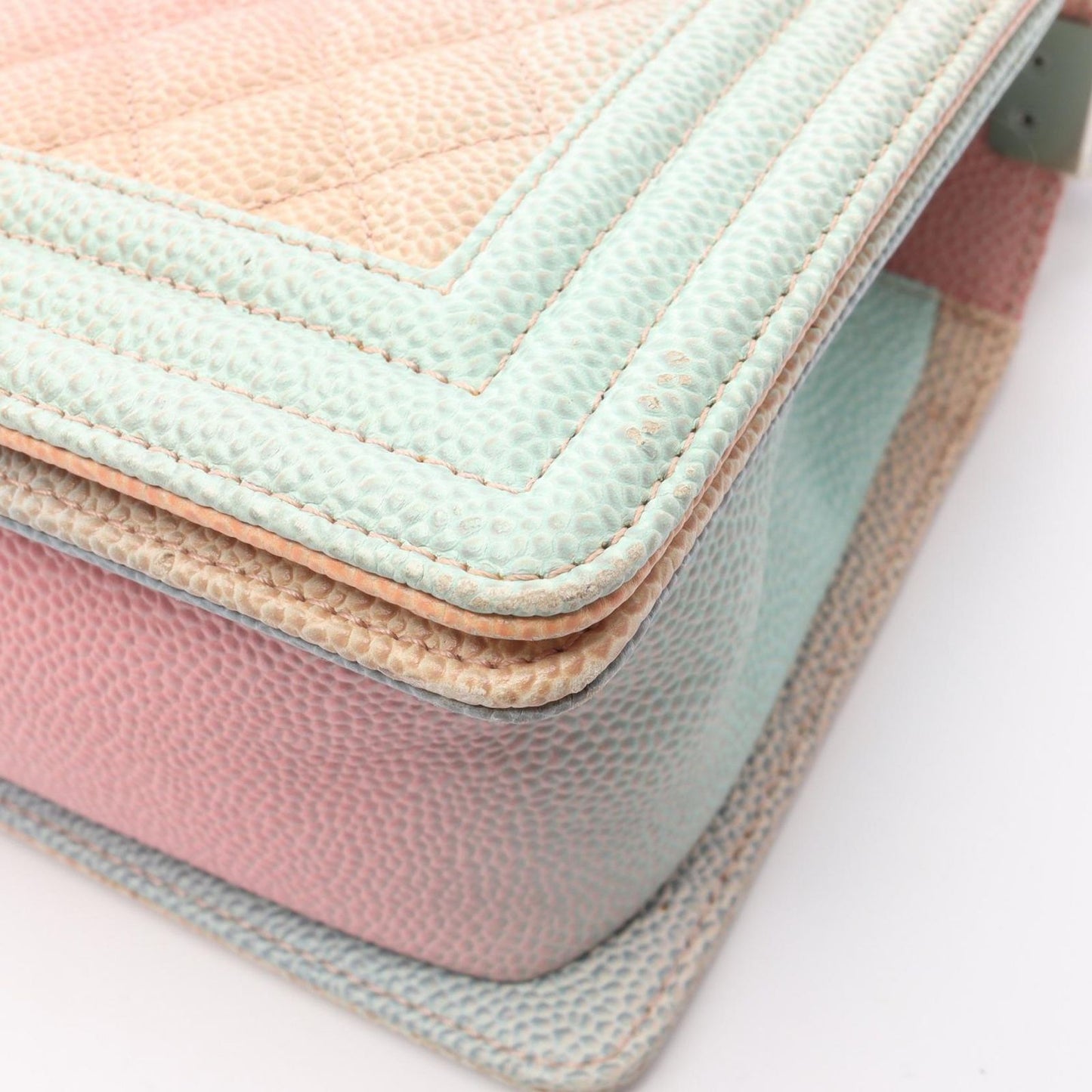 CHANEL Boy Chanel Rainbow Shoulder Bag - Exquisite Caviar Leather