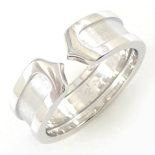 Cartier C2 2C K18WG Ring - Exquisite White Gold Elegance