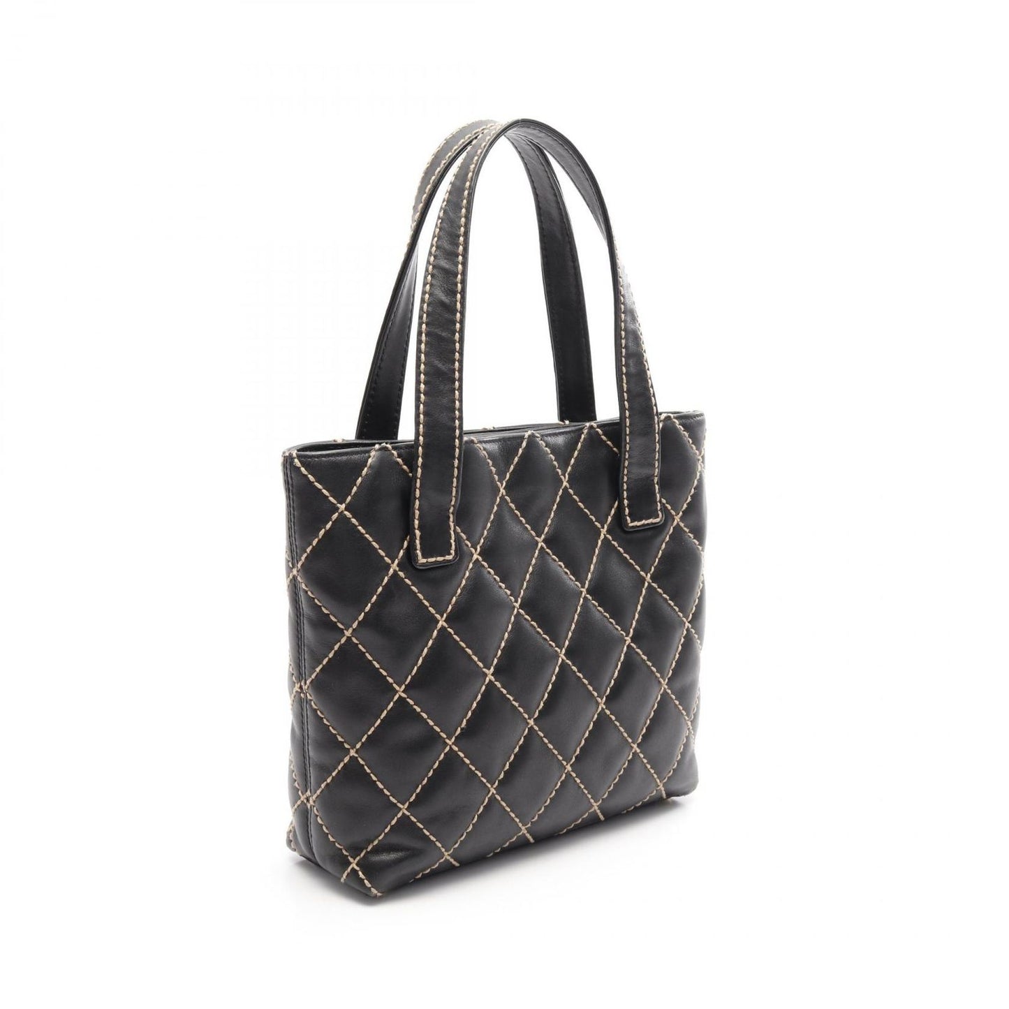 CHANEL Wild Stitch Tote Bag in Black Leather - Timeless Elegance