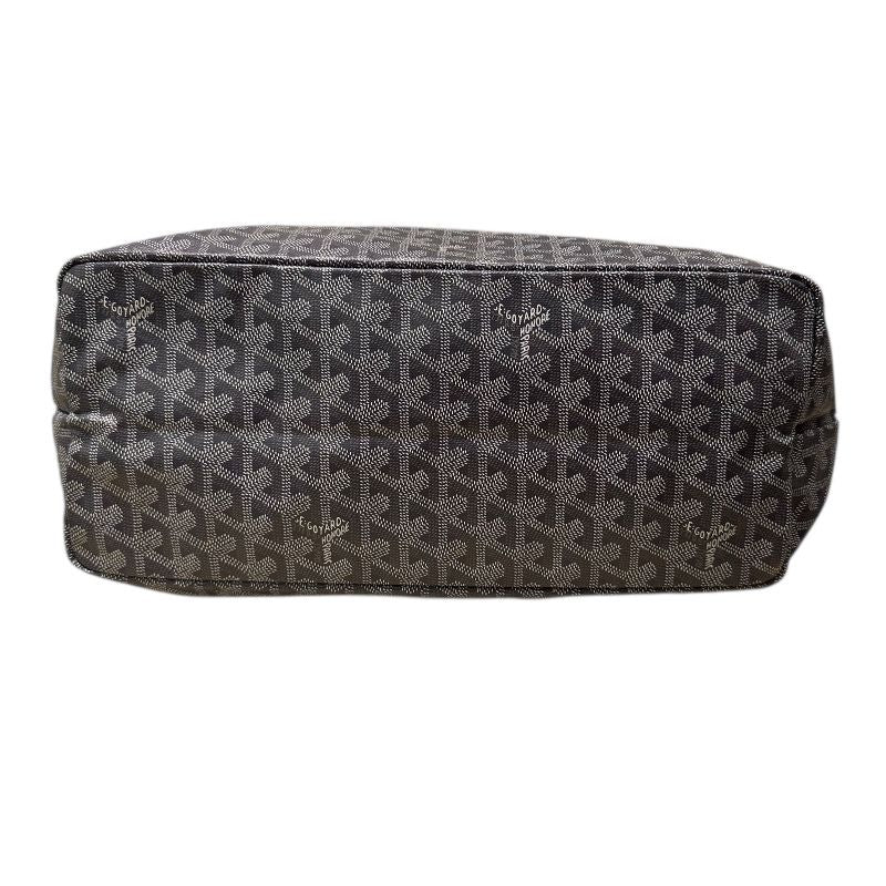 GOYARD Saint Louis PM Handbag in Gray Goyardine Canvas