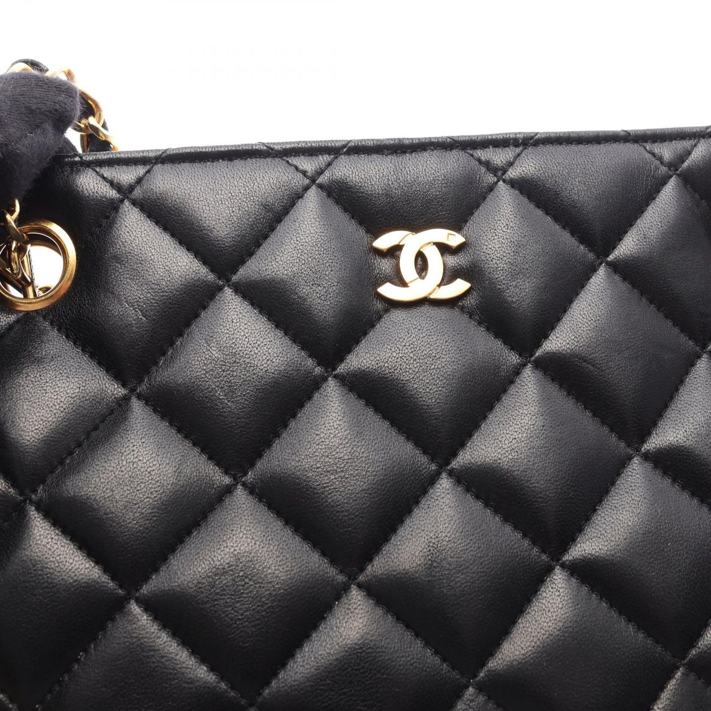 CHANEL Matelassé Tote Bag in Black Lambskin - Timeless Elegance