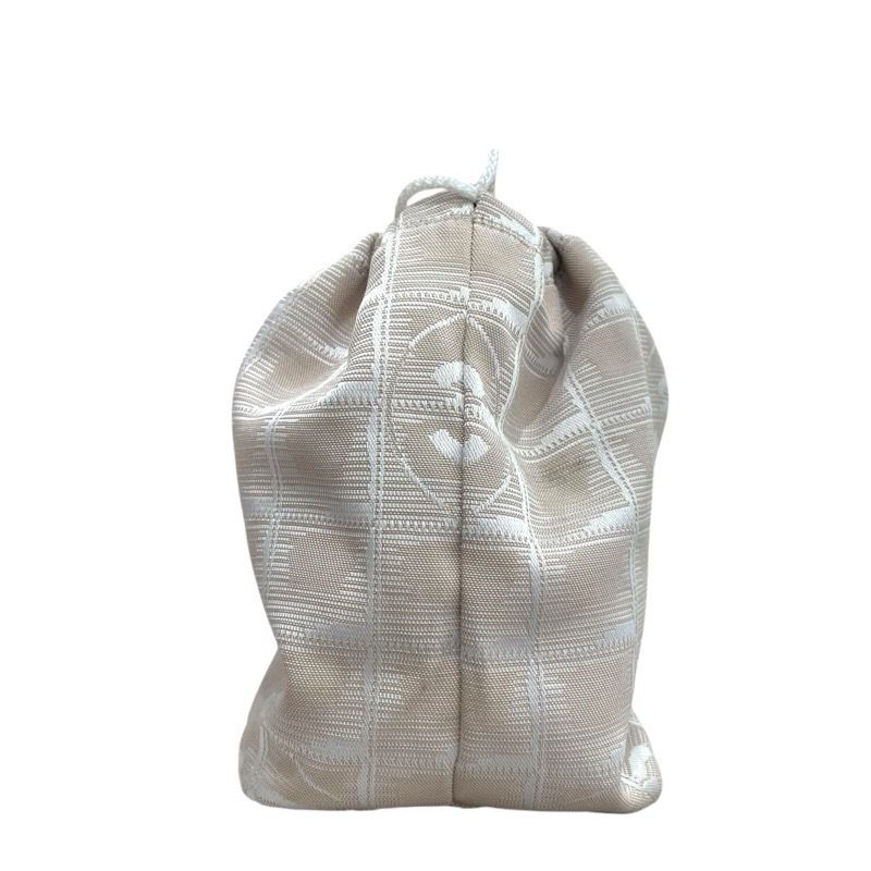 CHANEL Nylon Jacquard New Travel Line Pouch - Exquisite Craftsmanship