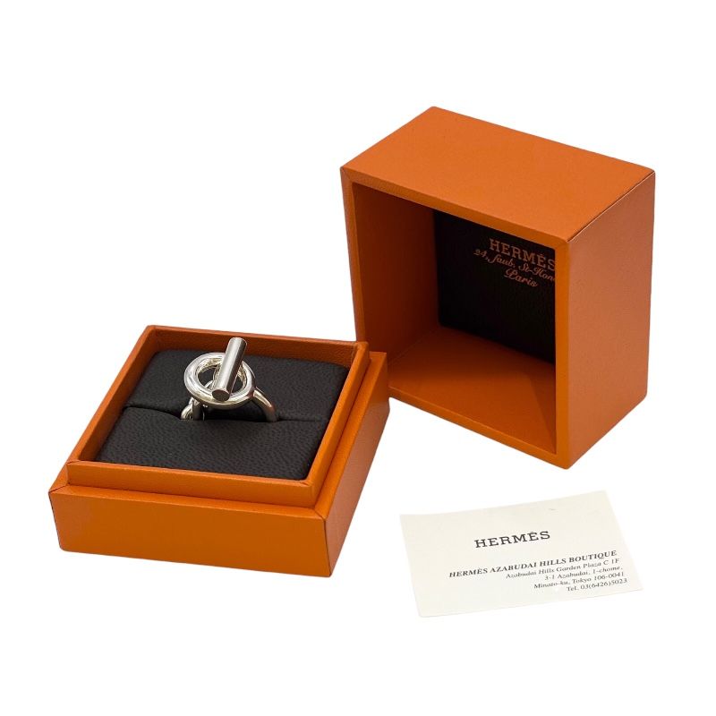HERMES Croisette Ring in Silver 925 - Unisex Luxury Jewelry