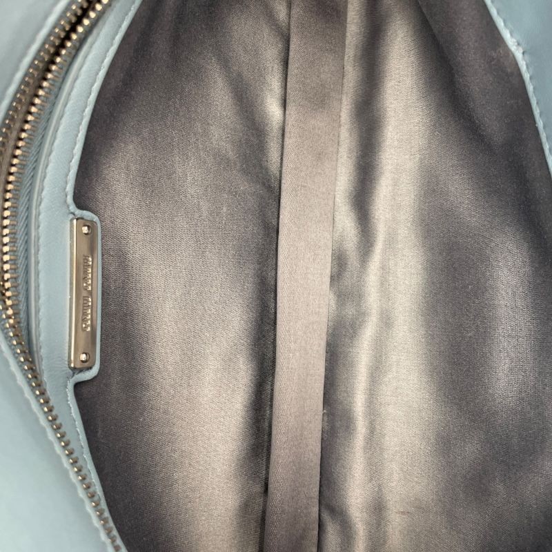 miu miu Nappa Crystal 2WAY Bag in Light Blue - Exquisite Craftsmanship