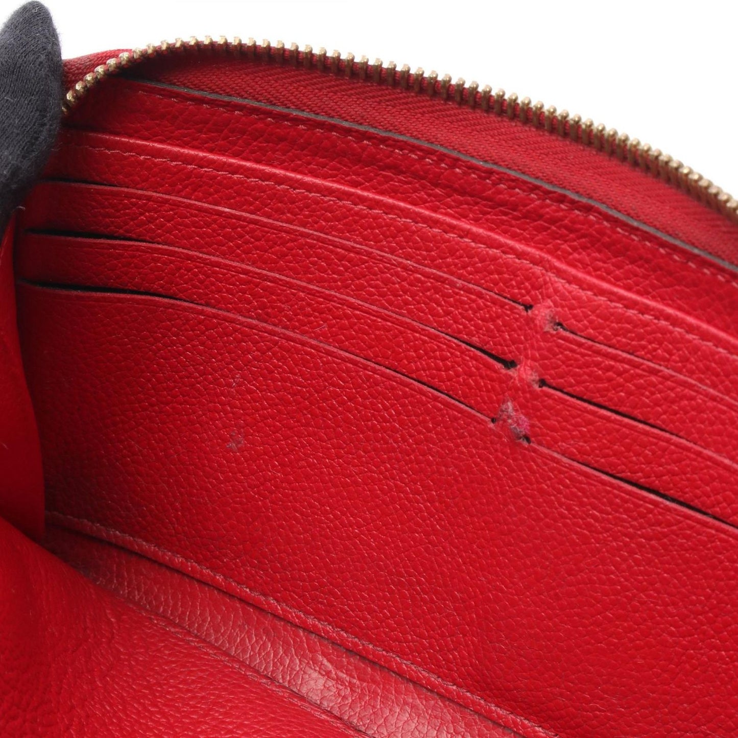 Louis Vuitton Zippy Wallet in Garnet Monogram Empreinte Leather