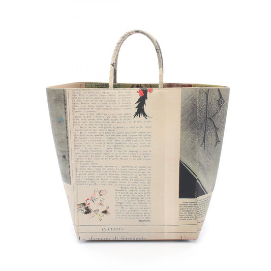 Bottega Veneta Multi-Color Leather Newspaper Tote Bag