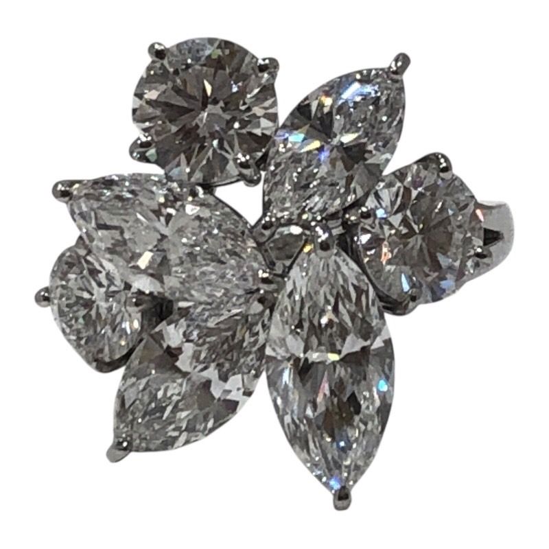 MIKIMOTO Platinum Diamond Ring - Exquisite Craftsmanship