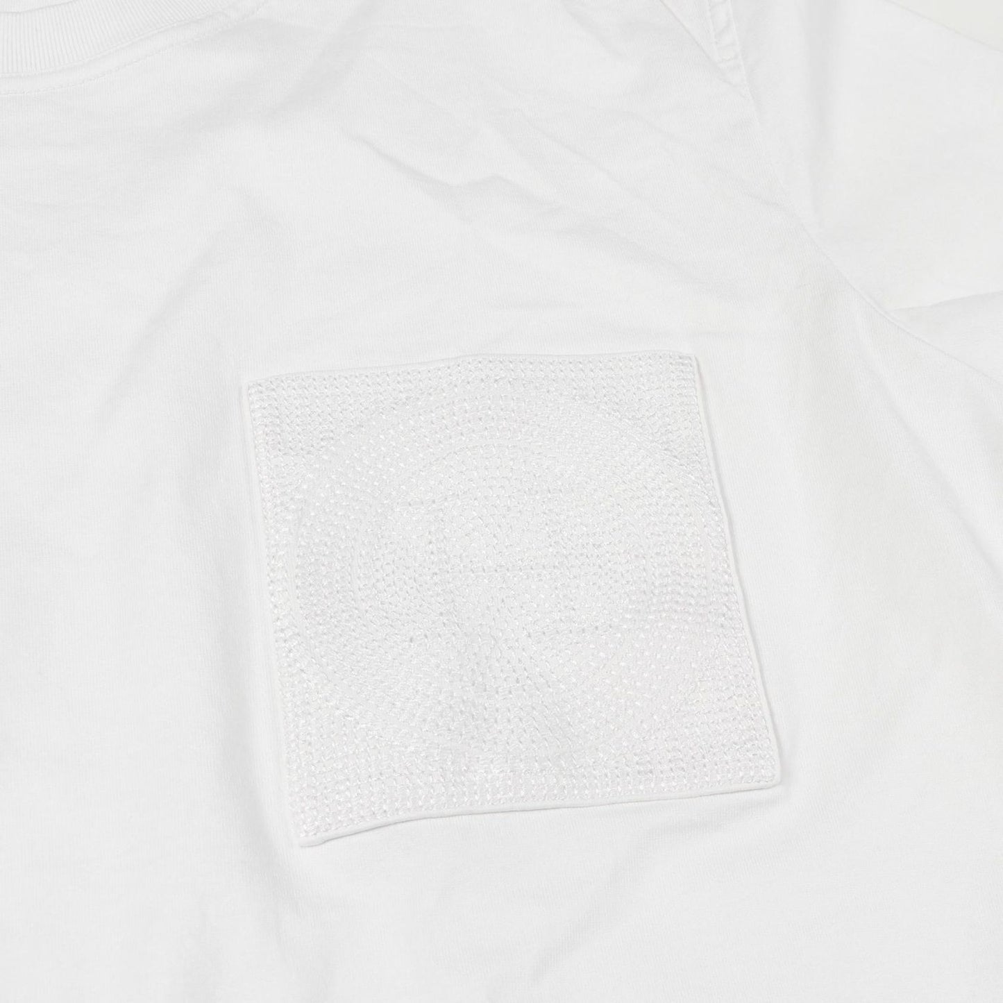 HERMES Mosaic Embroidered Pocket Cotton T-Shirt - Size 44