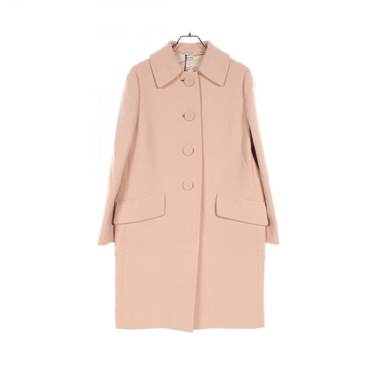 Miu Miu Wool Coat in Elegant Pink - Timeless Luxury