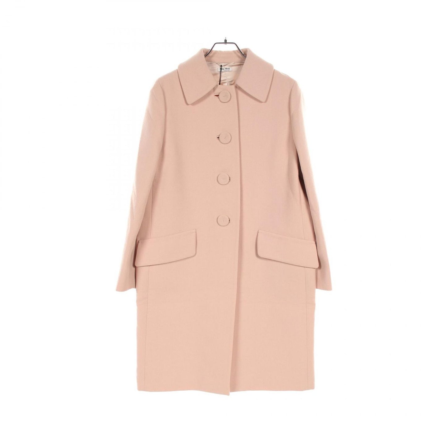 Miu Miu Wool Coat in Elegant Pink - Timeless Luxury