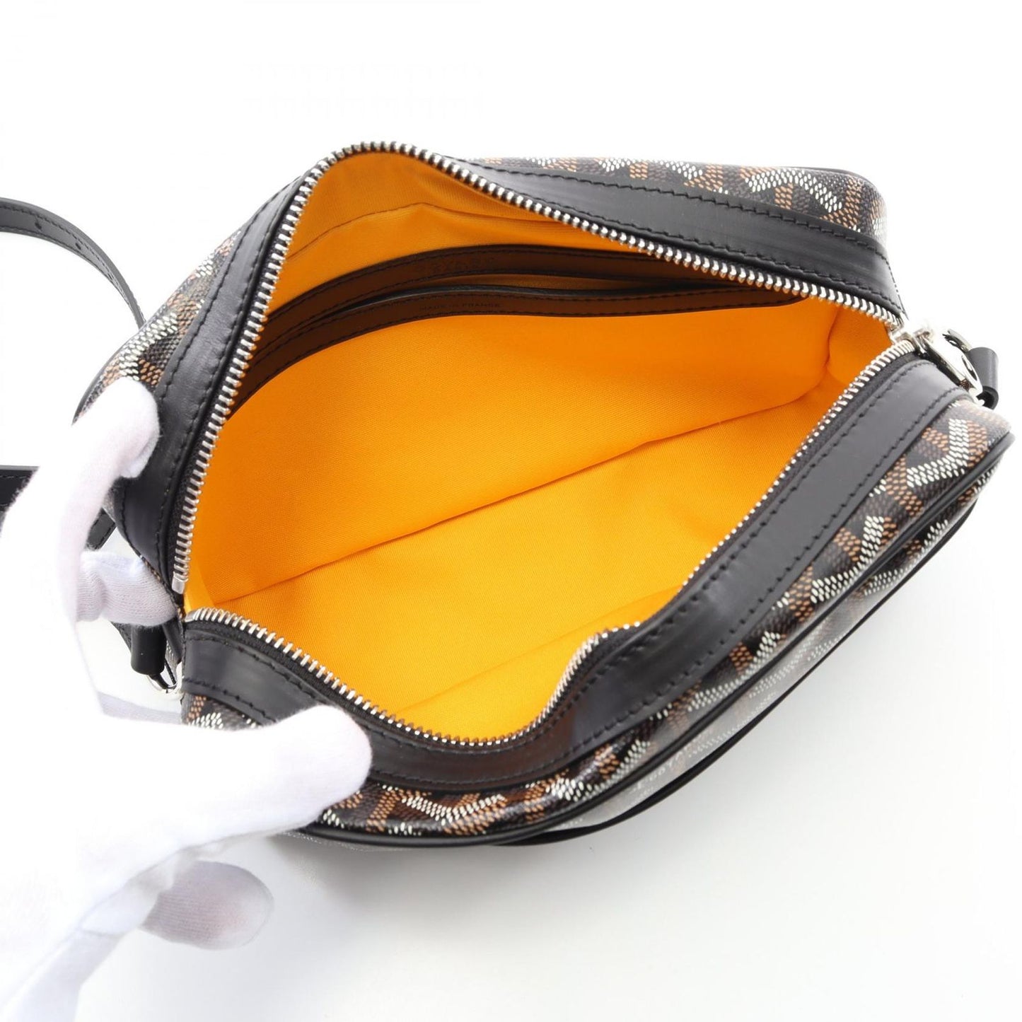 GOYARD Cap Vert PM Shoulder Bag - Black PVC Canvas & Leather