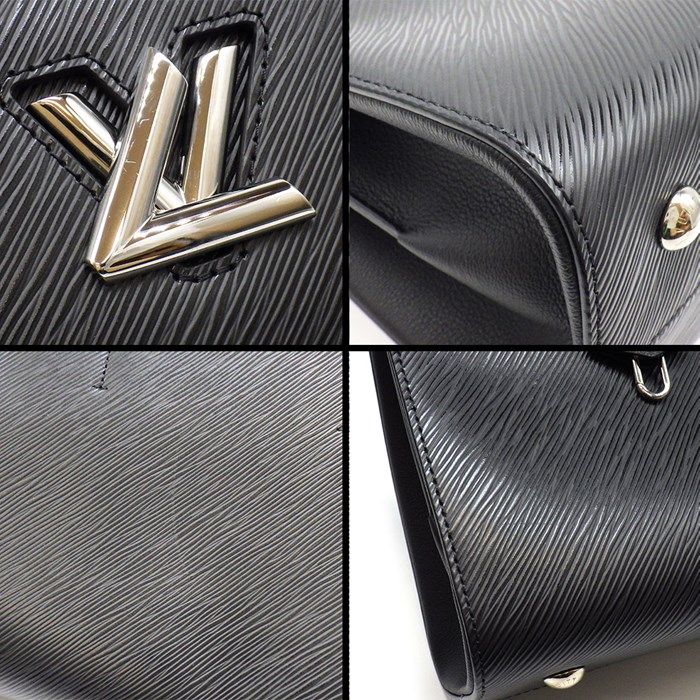 Louis Vuitton Twist Tote Handbag in Noir Epi Leather - M54810