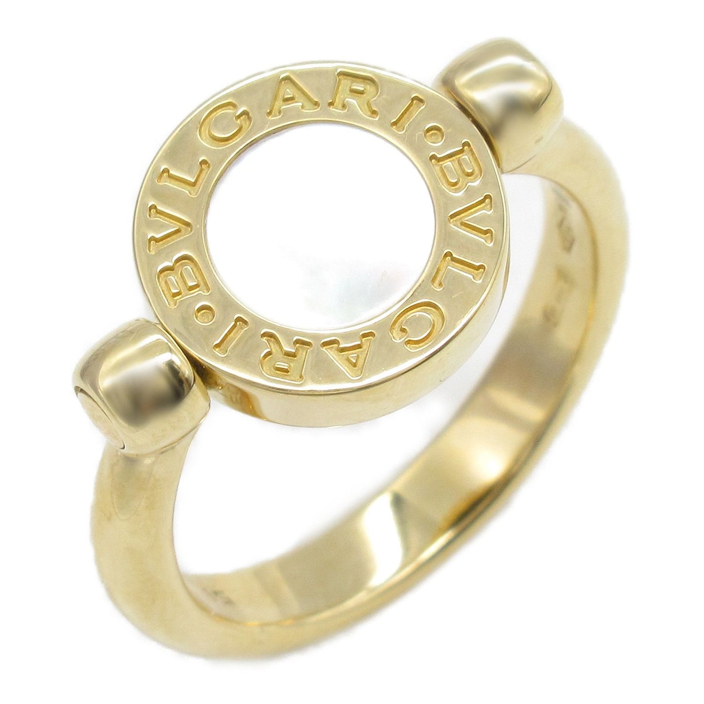 BVLGARI B.zero1 Mother of Pearl Ring in 18K Yellow Gold