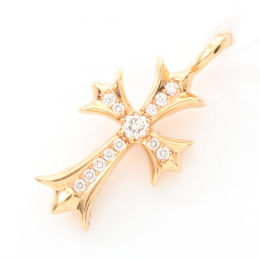 Chrome Hearts Tiny Fat Cross Pave Diamond Pendant - Unused Luxury