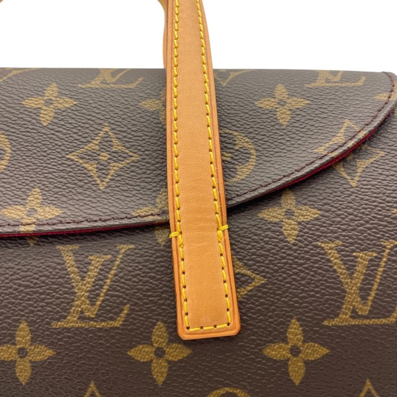 Louis Vuitton Sonatine M51902 Monogram Canvas Handbag - Brown