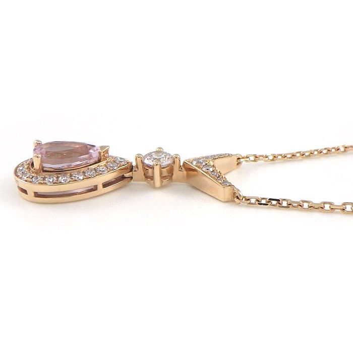 Chaumet Joséphine Églantine Necklace with Pink Quartz & Diamonds