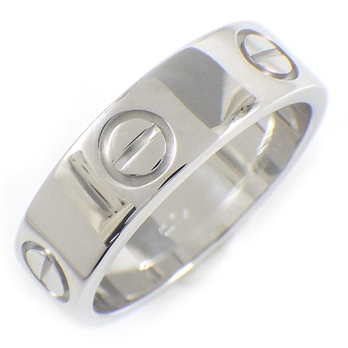 Cartier Love Ring Classic Model MM in K18 White Gold - Size 11.5