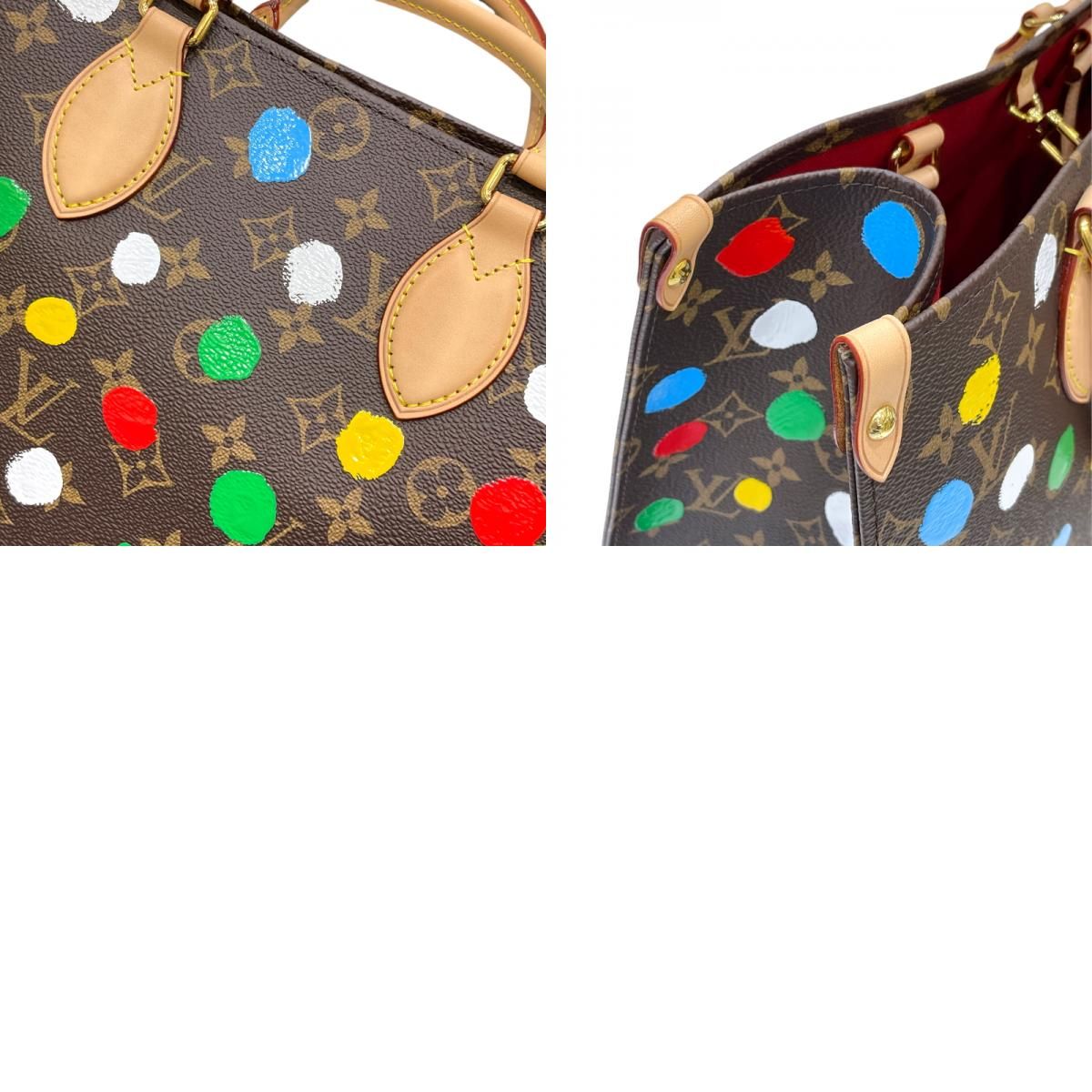 Louis Vuitton OnTheGo MM Yayoi Kusama Collaboration - Brown Monogram