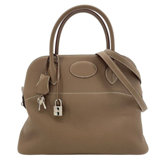 HERMES Bolide 31 in Etoupe with Silver Hardware - 2019 Edition