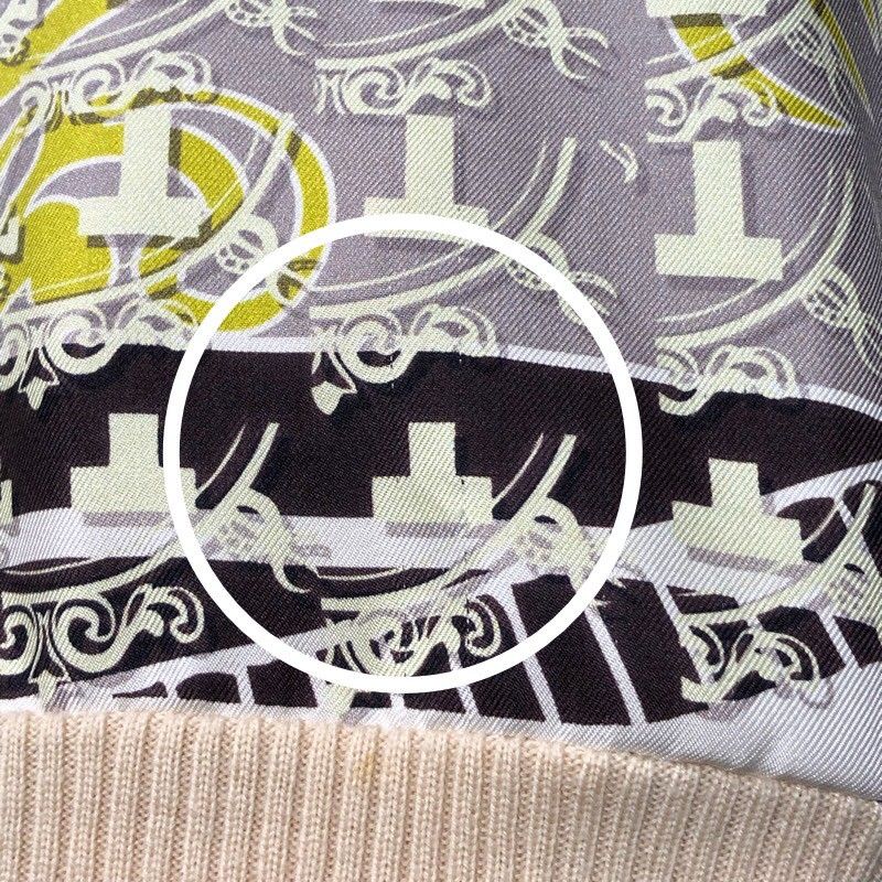 HERMES Twill Reine Short Sleeve Silk Knit - Exquisite Craftsmanship