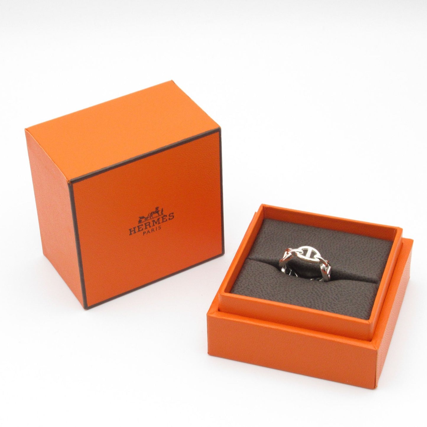 HERMES Chaine d'Ancre Ring in Silver 925 - Unisex Elegance