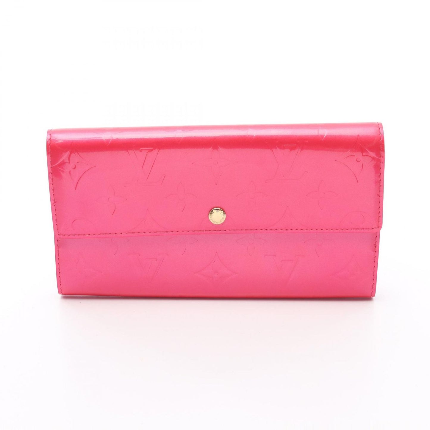 Louis Vuitton Fuchsia Pink Vernis Leather Wallet - Exclusive Design