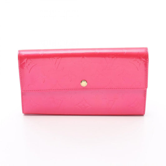 Louis Vuitton Fuchsia Pink Vernis Leather Wallet - Exclusive Design