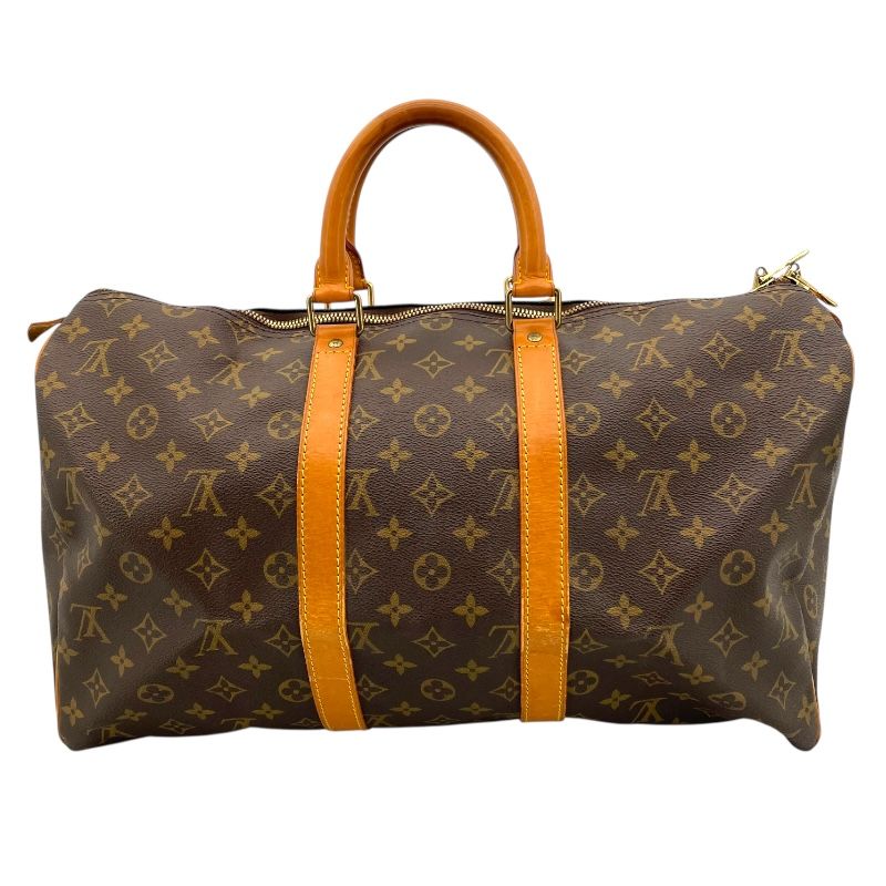 Louis Vuitton Keepall 45 Monogram Canvas Brown Handbag