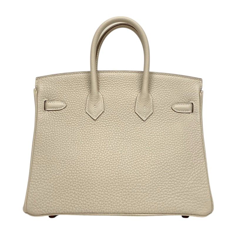 HERMES Birkin 25 B Stamp Clé PG Hardware in Craie - Exquisite Luxury
