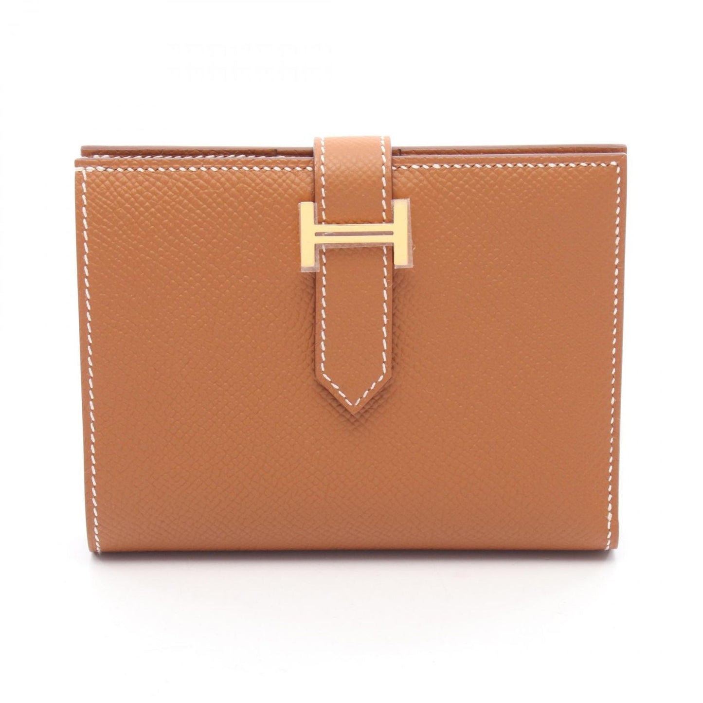 HERMES Béarn Compact Wallet in Gold - Exquisite Craftsmanship
