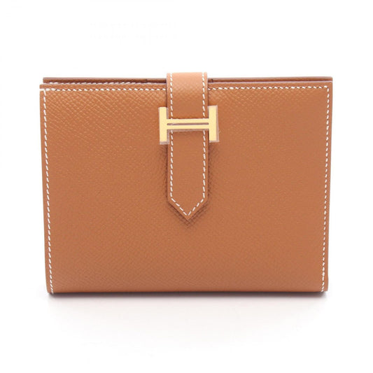 HERMES Béarn Compact Wallet in Gold - Exquisite Craftsmanship