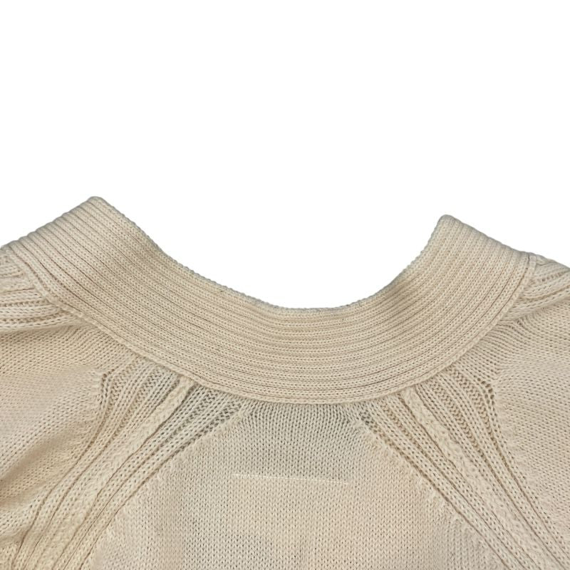 Martin Margiela Ivory Wool Knit Cardigan - Exquisite Craftsmanship