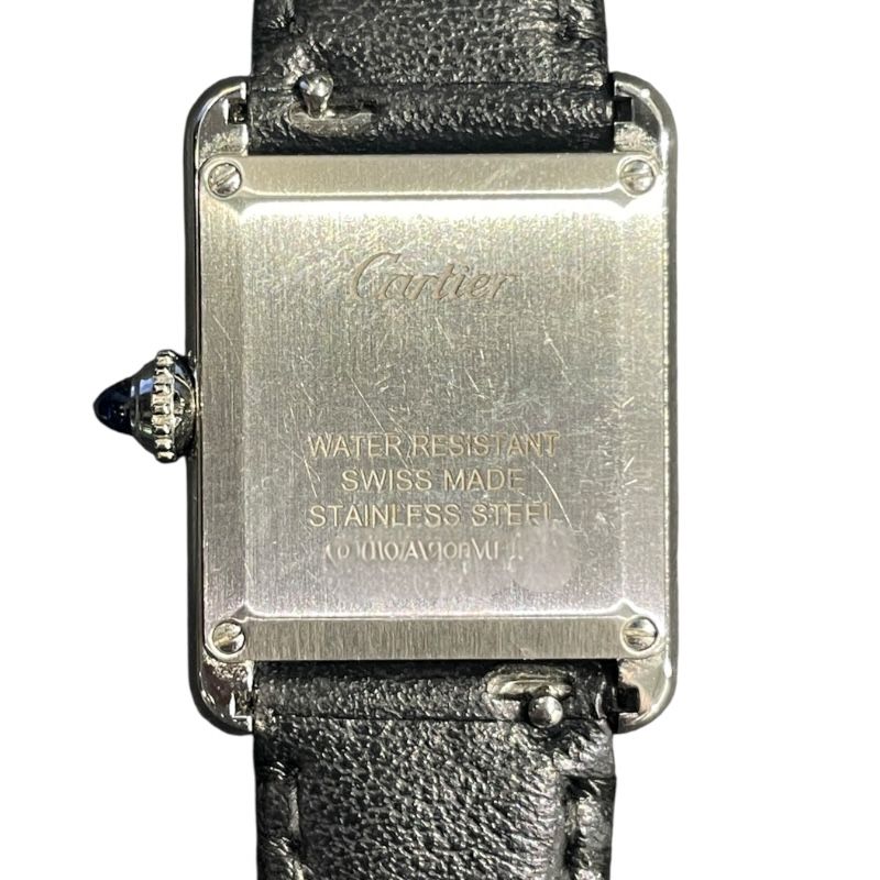 Cartier Tank Must WSTA0060 Stainless Steel & Leather Men's Watch