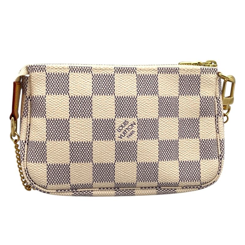 Louis Vuitton Mini Pochette Accessoires N58010 - White Damier Azur