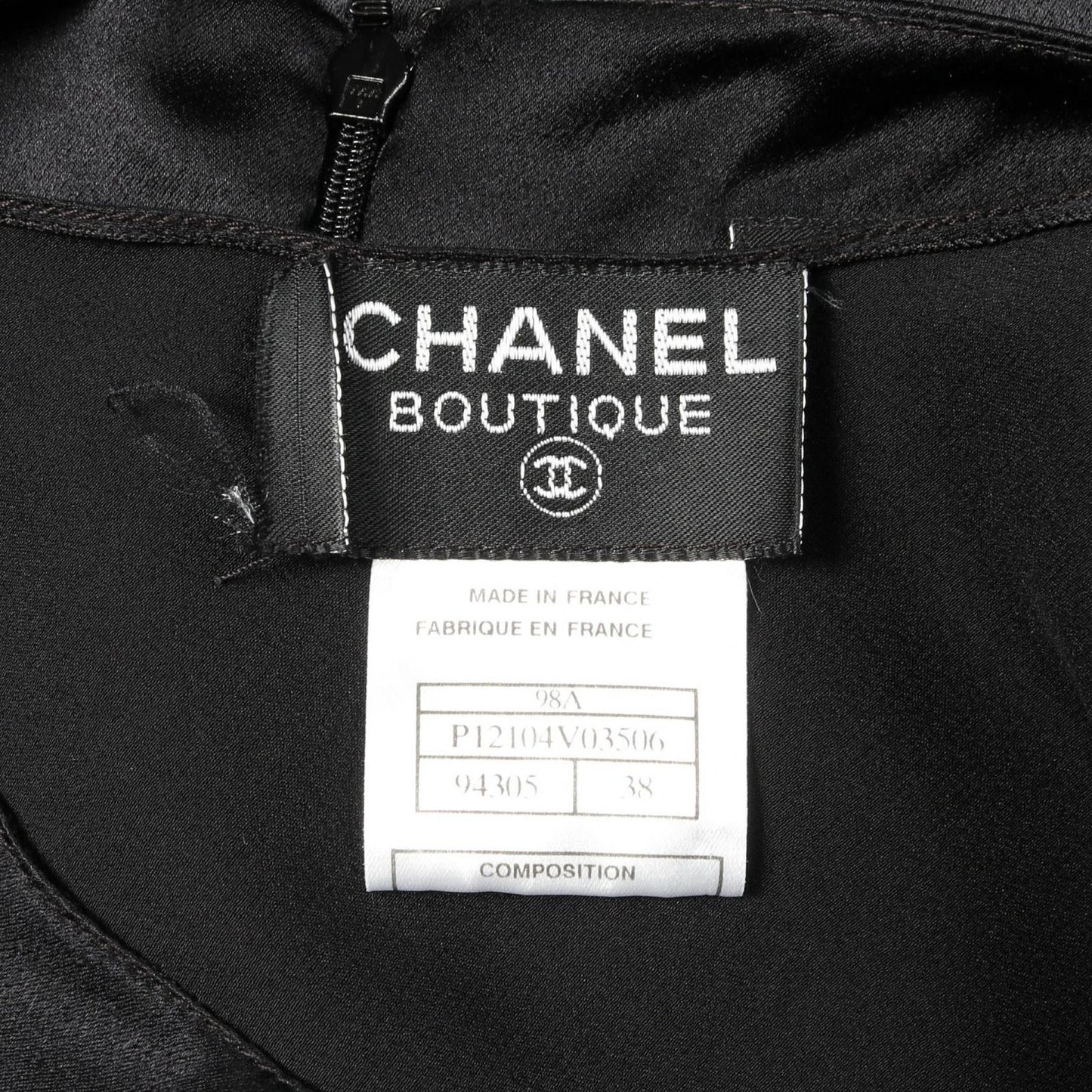 CHANEL Black Silk Dress P12104V3506 - Timeless Elegance