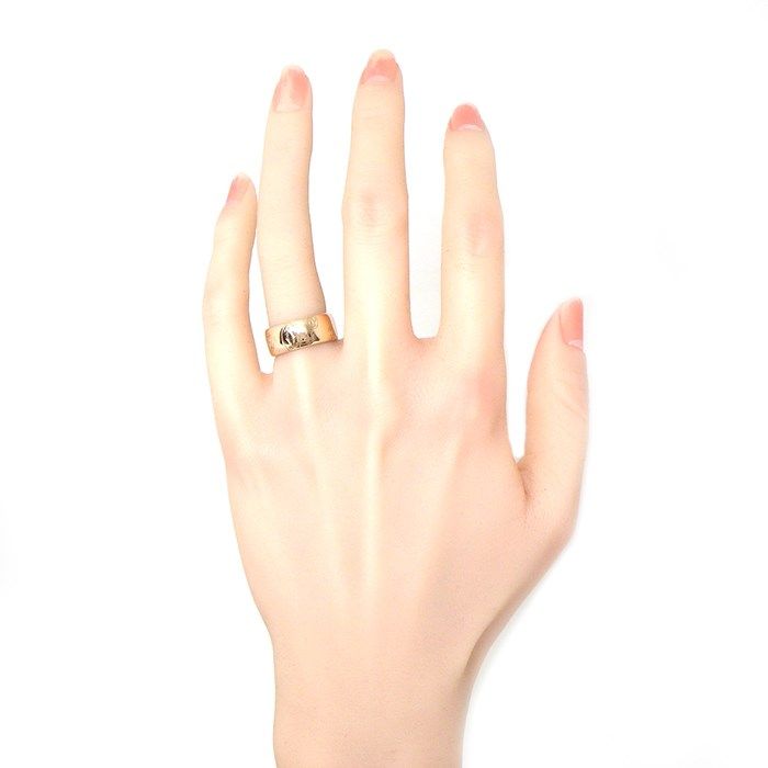 Cartier Happy Birthday LM C2 2C Logo K18PG Ring - Size 9