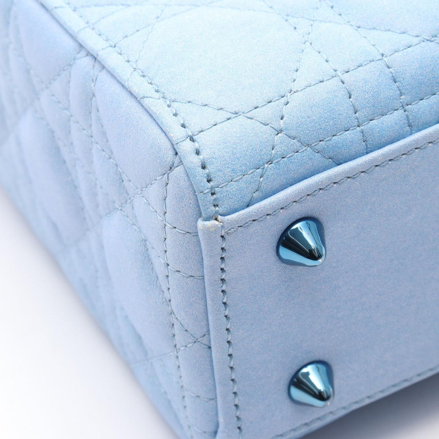 Dior Lady Art7 Handbag in Light Blue/Purple - Exquisite Craftsmanship