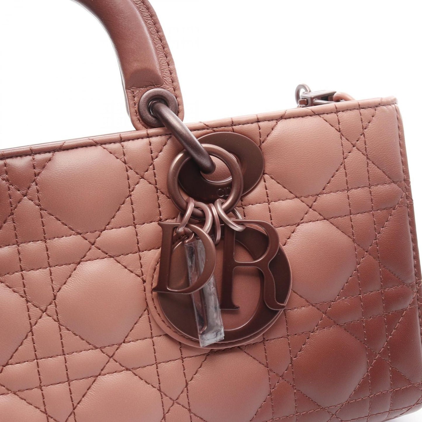 Dior Lady D-Joy Medium Handbag in Pink Brown Gradient Leather