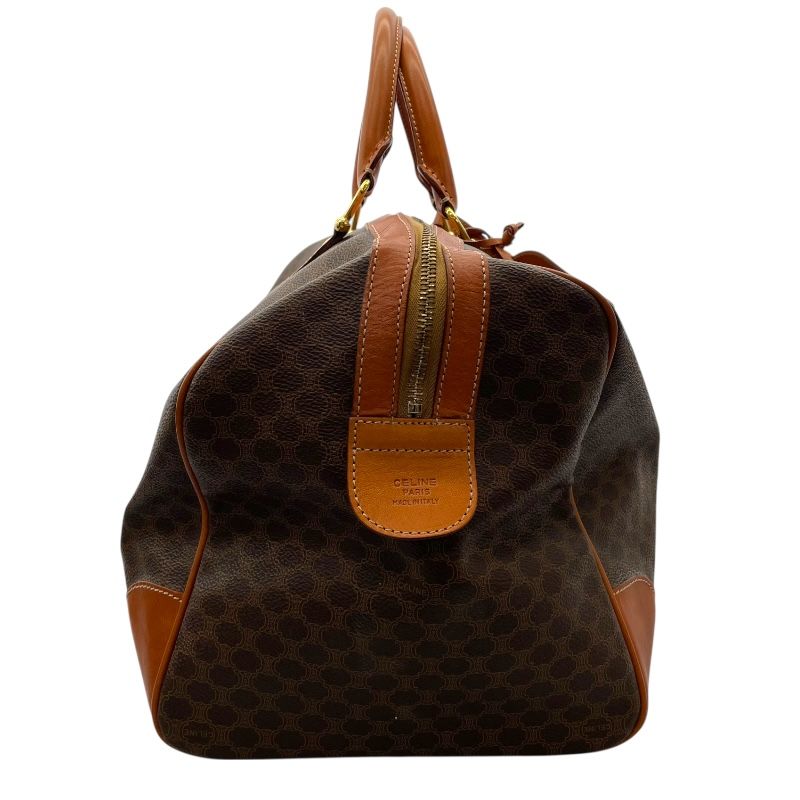 CELINE Macadam Boston Bag in Brown PVC - Timeless Elegance