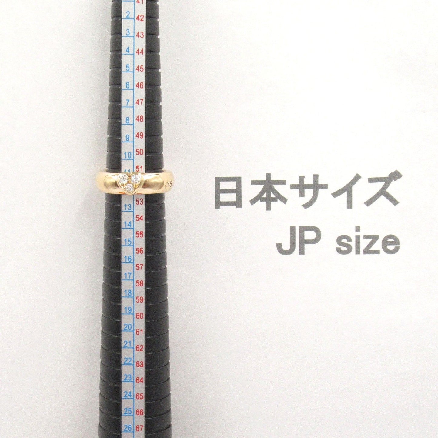 TIFFANY & CO Friendship Heart Ring in K18PG with Diamonds - Size 11.5