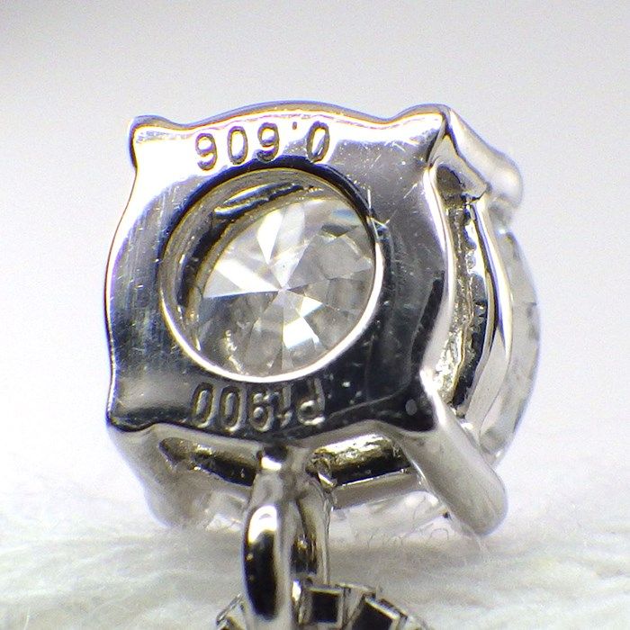 Exquisite 0.606ct D Color Diamond Necklace in Platinum