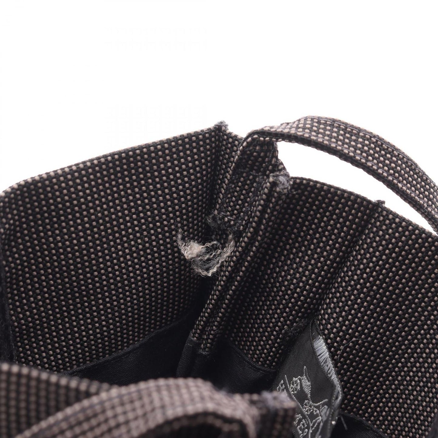 HERMES Élan Line Shoulder Bag in Gray Canvas - Timeless Elegance