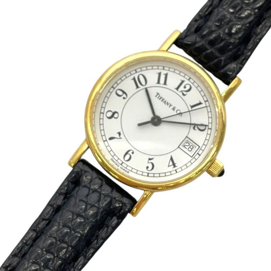 Tiffany & Co. Women's K18YG White Quartz Watch - Timeless Elegance
