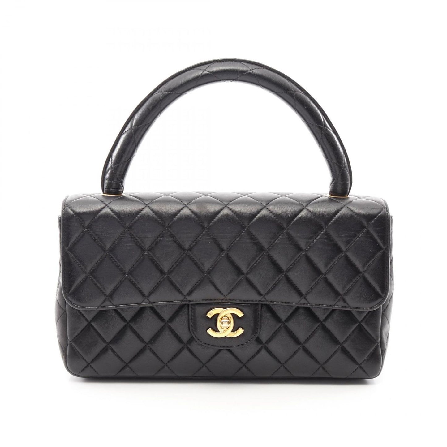 CHANEL Matelassé Handbag in Black Lambskin - Timeless Elegance