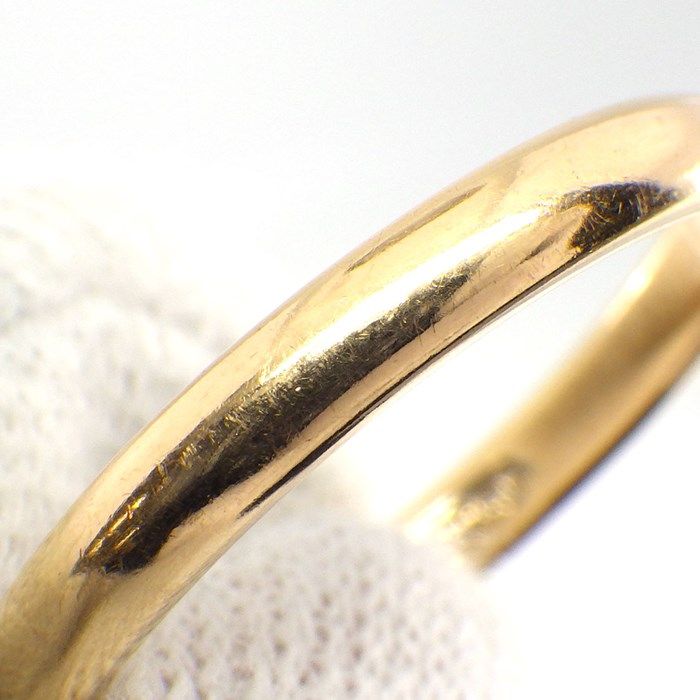 Tiffany & Co. Classic Stacking Band Ring with Diamond - K18PG