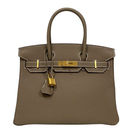 HERMES Birkin 30 in Etoupe with Gold Hardware - Iconic Luxury Handbag