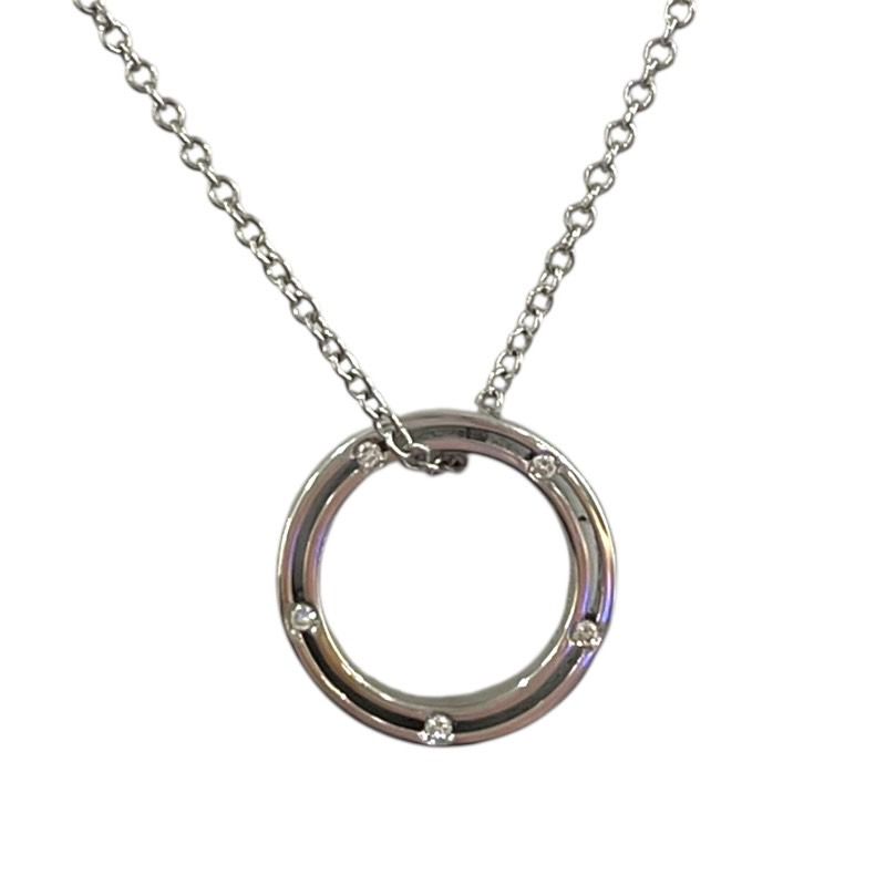 Damiani D-Side 10P Diamond Necklace in 750WG - Exquisite Elegance