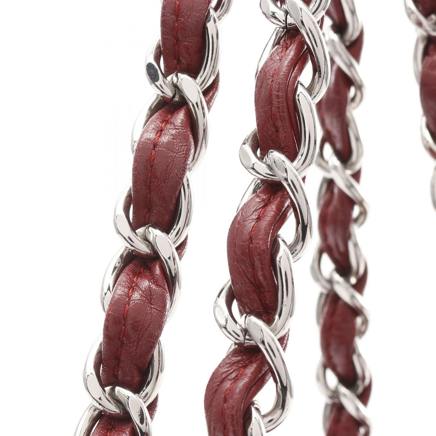 CHANEL Coco Mark Matelassé Shoulder Bag - Red Calfskin