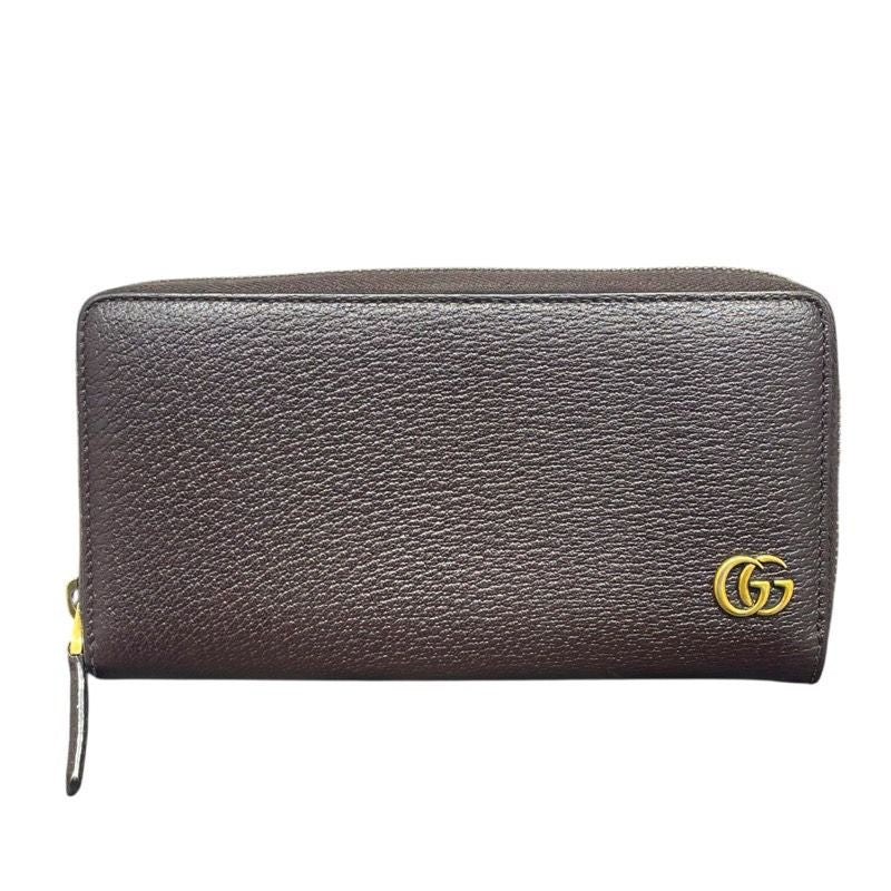 GUCCI GG Marmont Round Zip Wallet - Unisex Leather Luxury Accessory
