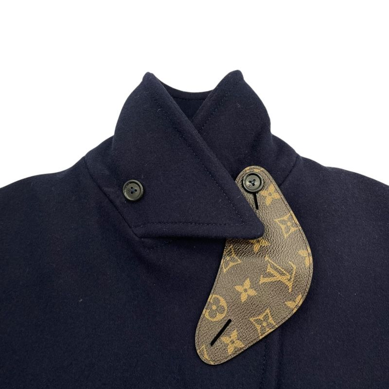 Louis Vuitton Navy Wool Cashmere Coat - Exquisite Craftsmanship